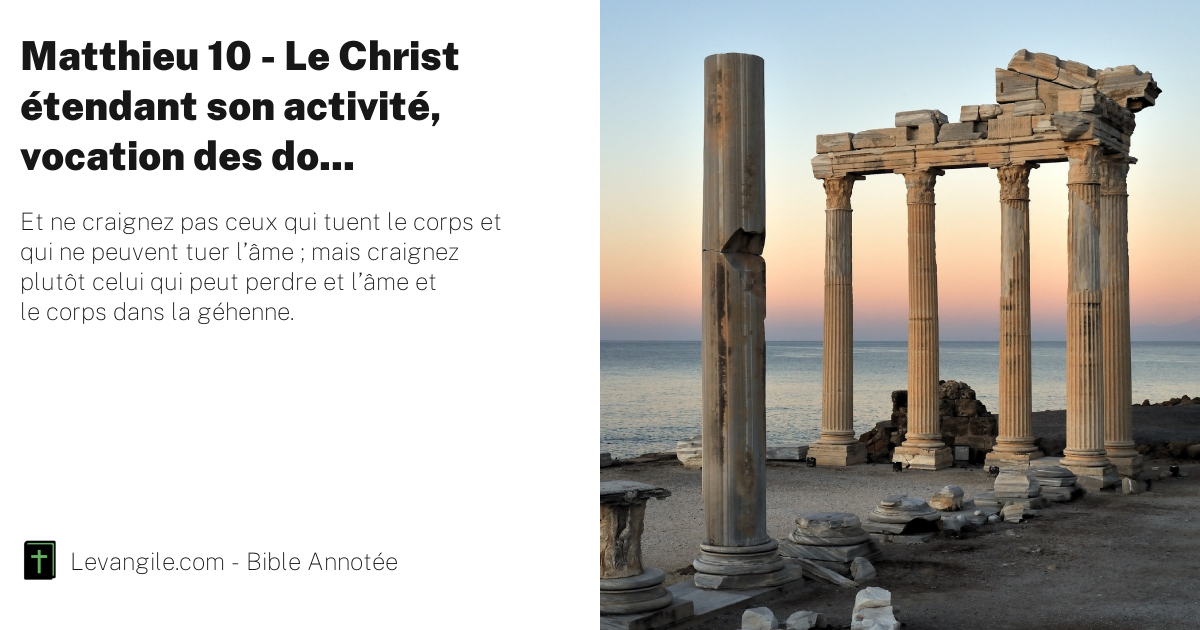 Matthieu 10:28 - Verset de la Bible 